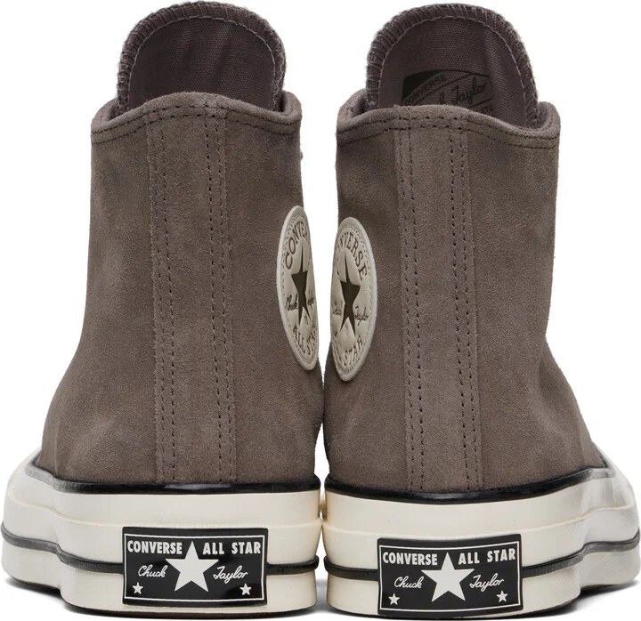 Converse Taupe Chuck 70 Heritage Suede Sneakers - Image 2