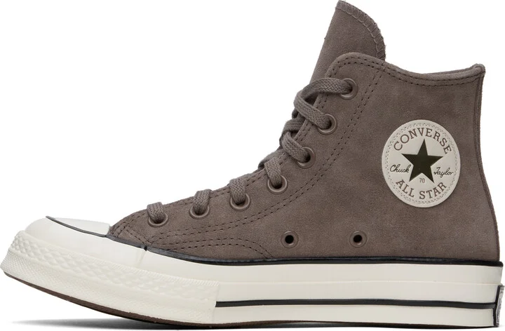Converse Taupe Chuck 70 Heritage Suede Sneakers - Image 3