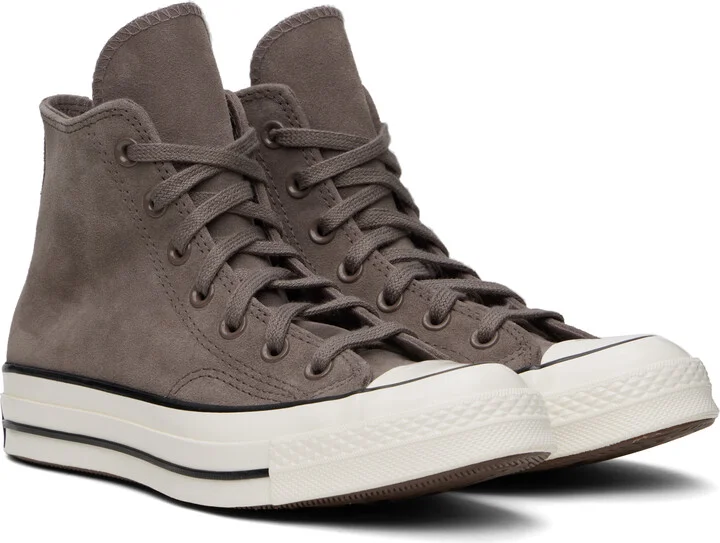 Converse Taupe Chuck 70 Heritage Suede Sneakers - Image 4