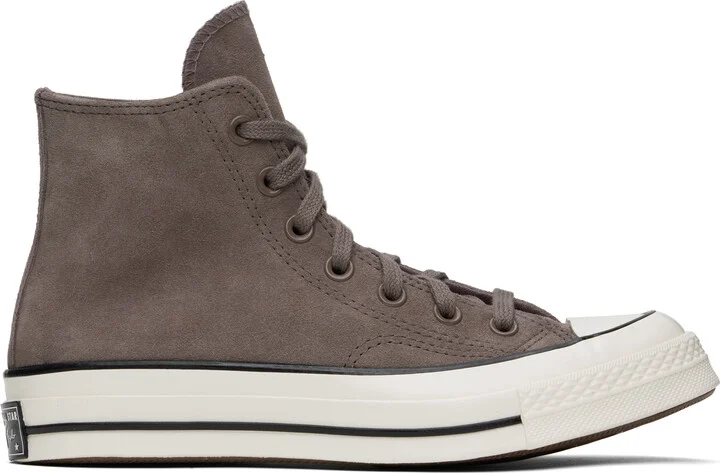 Converse Taupe Chuck 70 Heritage Suede Sneakers
