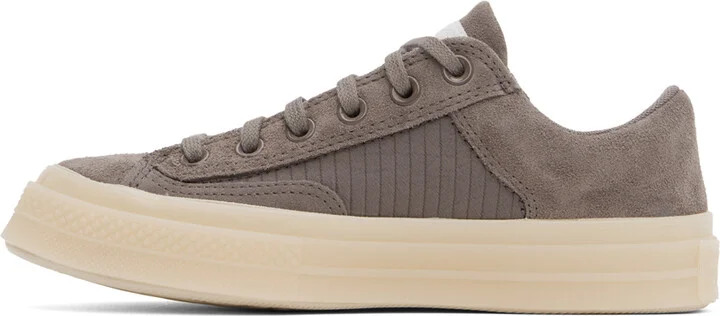 Converse Taupe Chuck 70 Marquis Boro Stitched Low Top Sneakers - Image 3