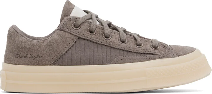 Converse Taupe Chuck 70 Marquis Boro Stitched Low Top Sneakers