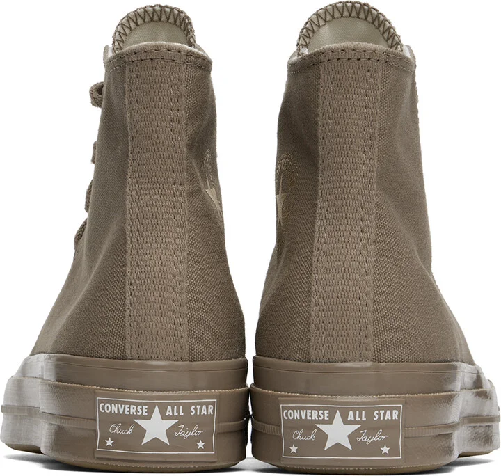 Converse Taupe Chuck 70 Monochrome Sneakers - Image 2