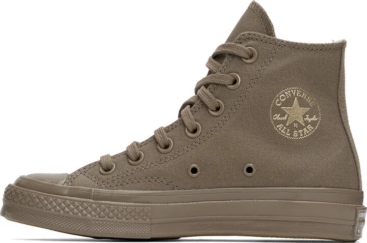 Converse Taupe Chuck 70 Monochrome Sneakers - Image 3