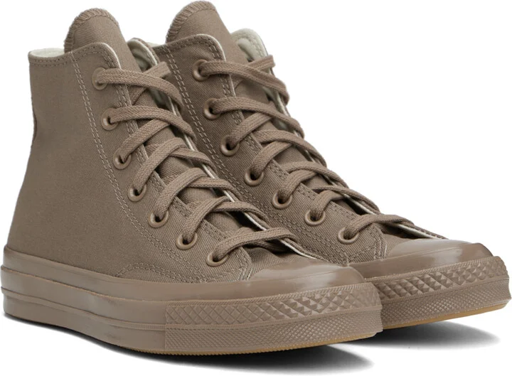 Converse Taupe Chuck 70 Monochrome Sneakers - Image 4