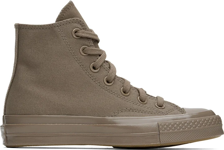 Converse Taupe Chuck 70 Monochrome Sneakers