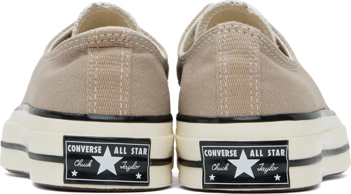 Converse Taupe Chuck 70 Vintage Canvas Sneakers - Image 2