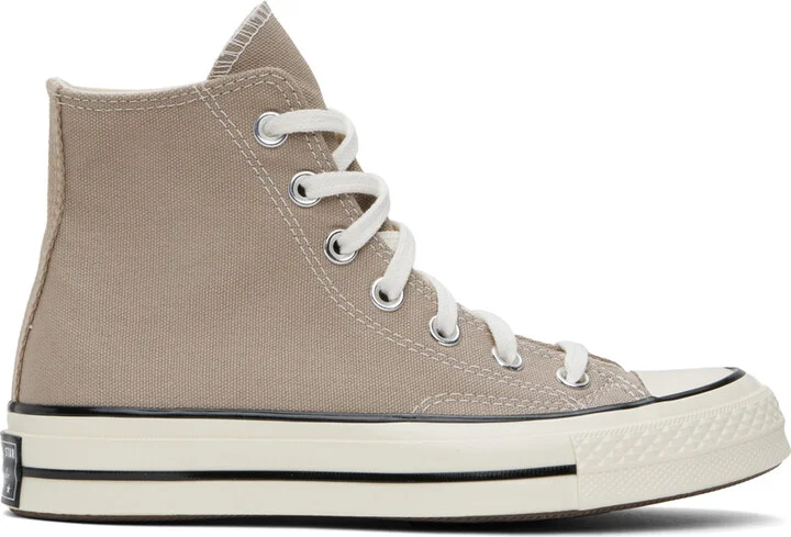 Converse Taupe Chuck 70 Vintage Canvas Sneakers
