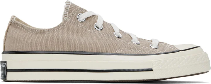Converse Taupe Chuck 70 Vintage Canvas Sneakers