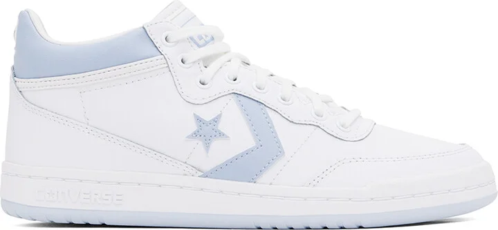 Converse White & Blue CONS Fastbreak Pro Leather & Nylon Sneakers