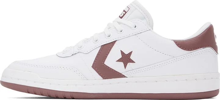 Converse White & Brown CONS Fastbreak Pro Sport Low Top Sneakers - Image 3