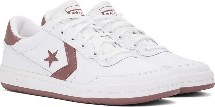 Converse White & Brown CONS Fastbreak Pro Sport Low Top Sneakers - Image 4
