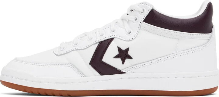 Converse White & Burgundy CONS Fastbreak Pro Sneakers - Image 3