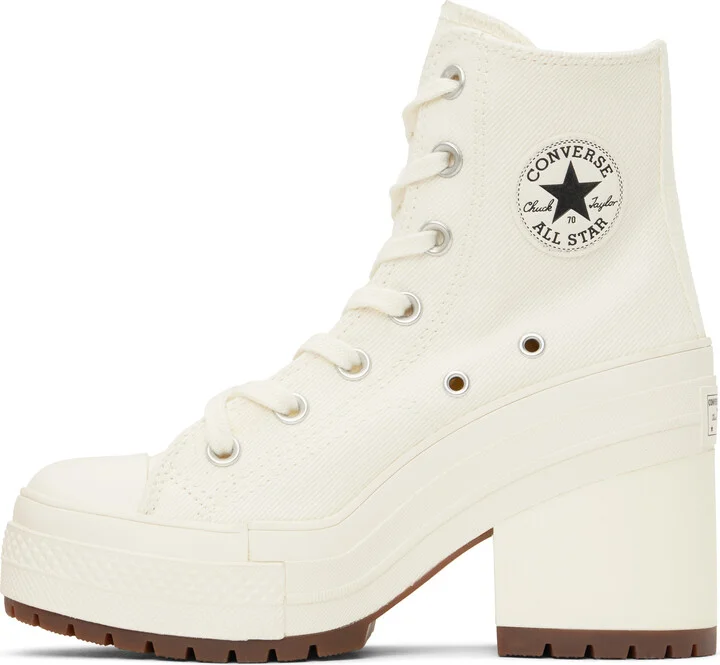 Converse White Chuck 70 De Luxe Heel High Top Sneakers - Image 3