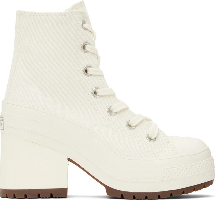 Converse White Chuck 70 De Luxe Heel High Top Sneakers