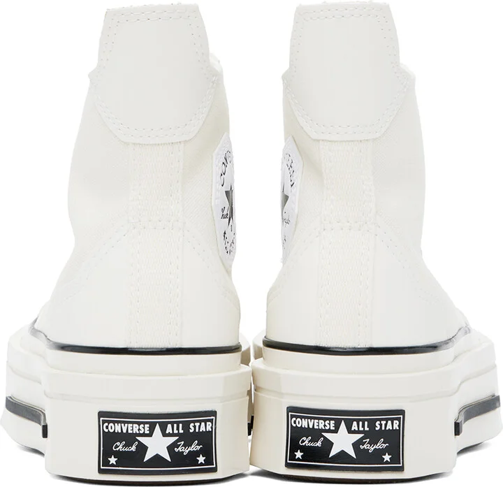 Converse White Chuck 70 De Luxe Squared High Top Sneakers - Image 2