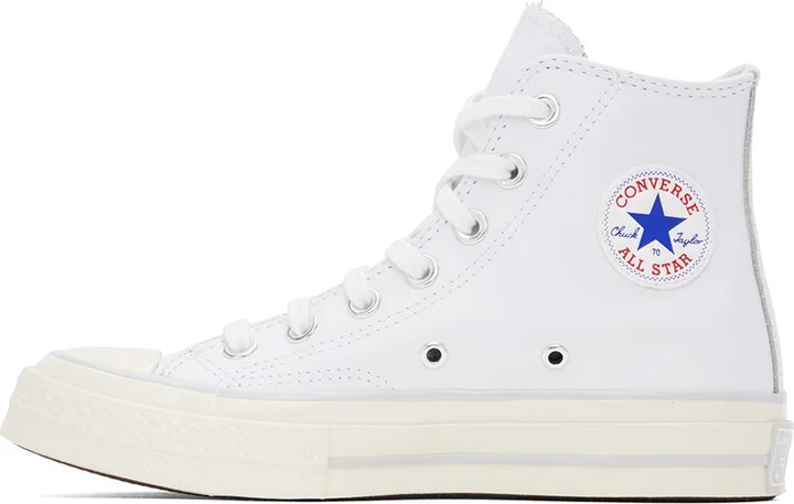 Converse White Chuck 70 Leather Sneakers - Image 3