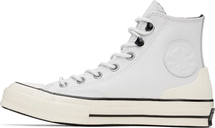 Converse White Chuck 70 Leather Sneakers - Image 3