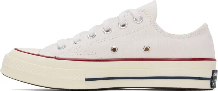 Converse White Chuck 70 Low Top Sneakers - Image 3