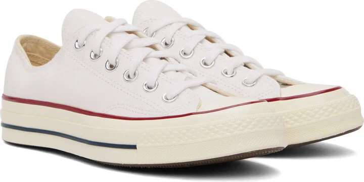 Converse White Chuck 70 Low Top Sneakers - Image 4