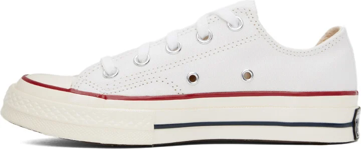 Converse White Chuck 70 Low Top Sneakers - Image 3