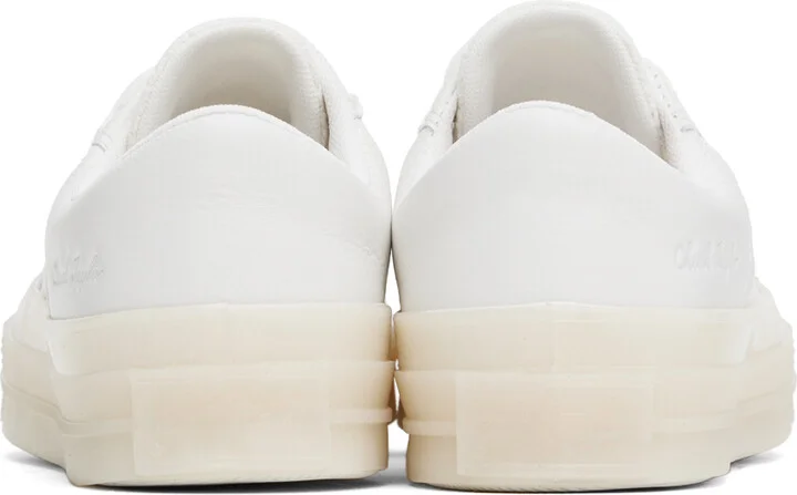 Converse White Chuck 70 Marquis Mixed Materials Low Top Sneakers - Image 2