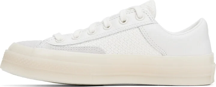Converse White Chuck 70 Marquis Mixed Materials Low Top Sneakers - Image 3