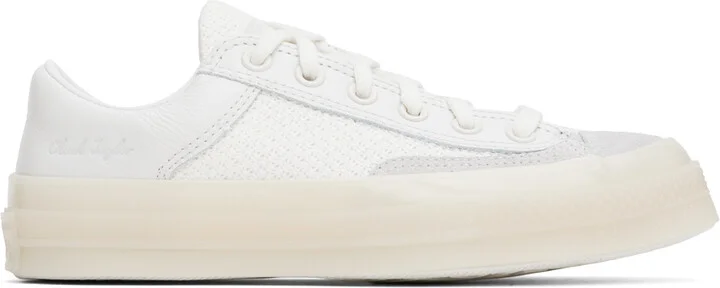 Converse White Chuck 70 Marquis Mixed Materials Low Top Sneakers