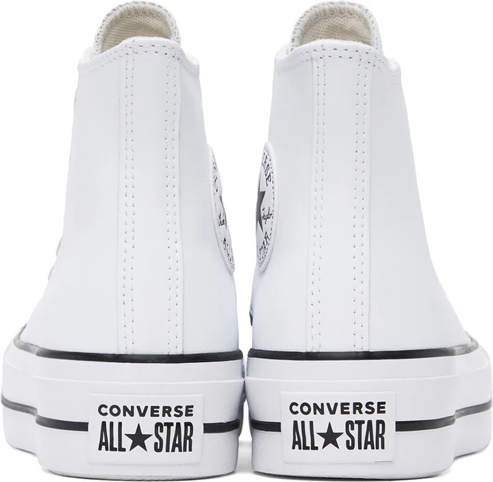 Converse White Chuck Taylor All Star Lift High Top Sneakers - Image 2