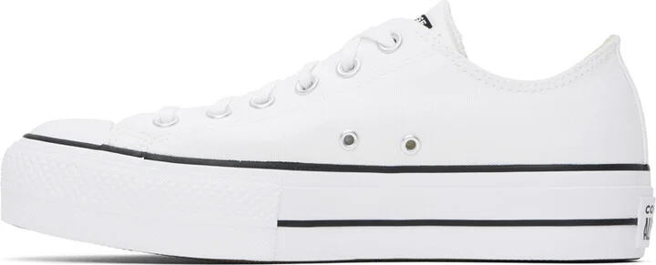 Converse White Chuck Taylor All Star Lift Low Top Sneakers - Image 3