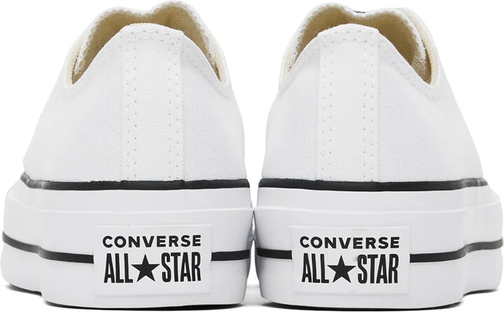 Converse White Chuck Taylor All Star Lift Low Top Sneakers - Image 2