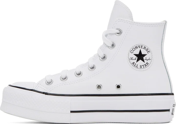 Converse White Chuck Taylor All Star Lift Sneakers - Image 3