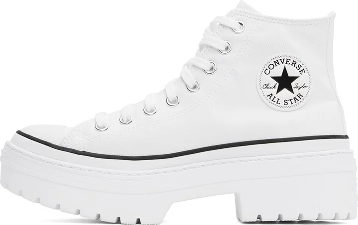 Converse White Chuck Taylor All Star Lugged Platform Sneakers - Image 3
