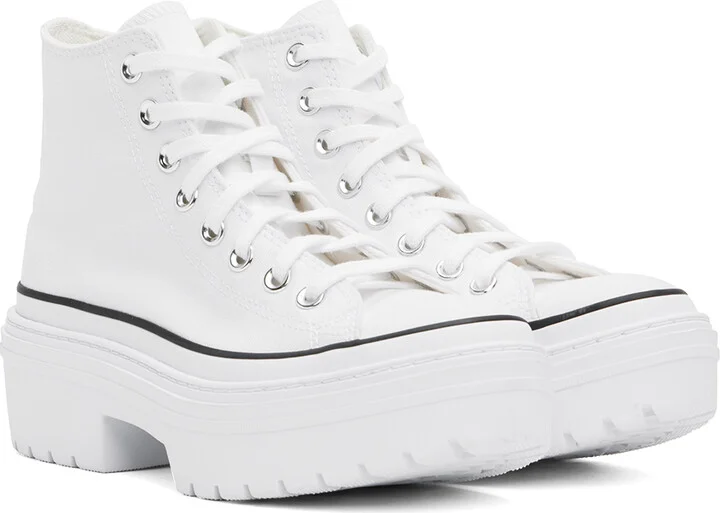 Converse White Chuck Taylor All Star Lugged Platform Sneakers - Image 4