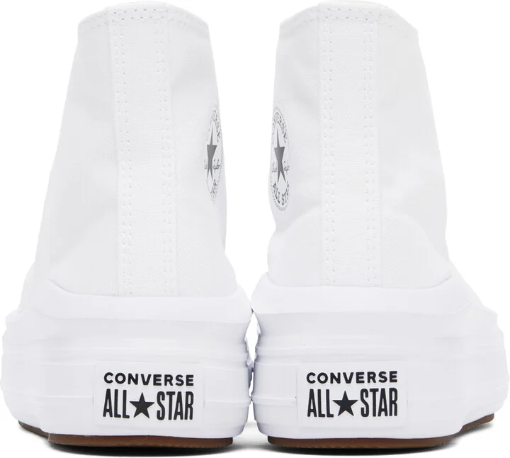 Converse White Chuck Taylor All Star Move High Top Sneakers - Image 2