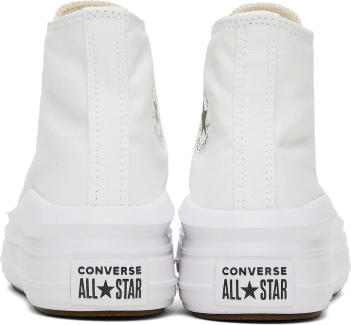 Converse White Chuck Taylor All Star Move High Top Sneakers - Image 2