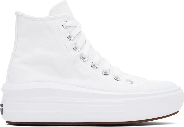 Converse White Chuck Taylor All Star Move High Top Sneakers