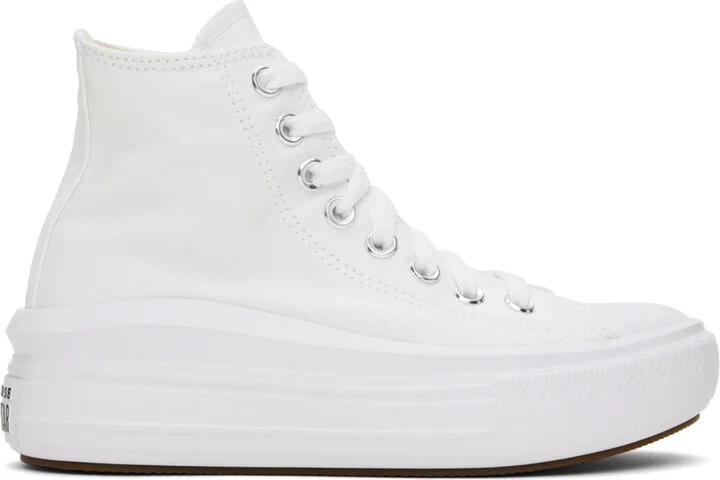 Converse White Chuck Taylor All Star Move High Top Sneakers