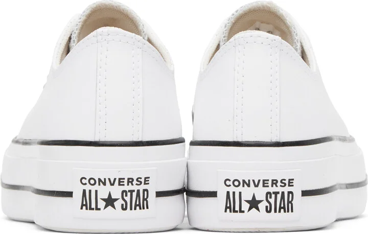 Converse White Chuck Taylor All Star Platform Sneakers - Image 2