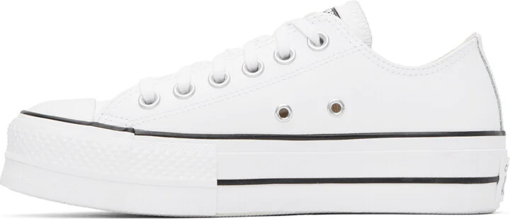 Converse White Chuck Taylor All Star Platform Sneakers - Image 3
