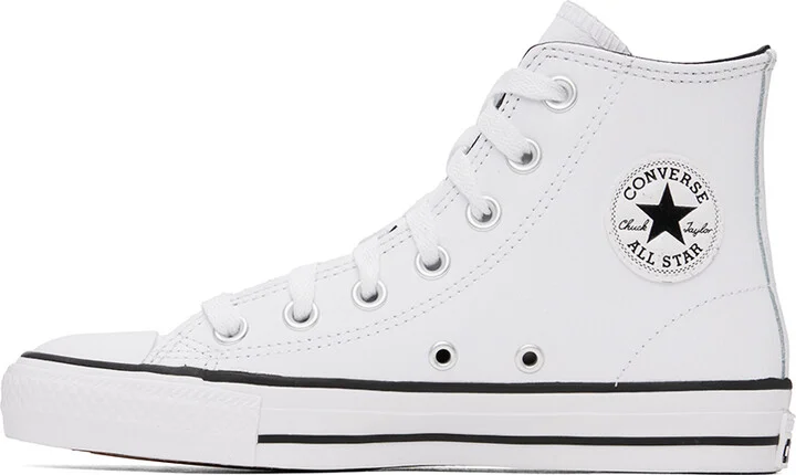 Converse White Chuck Taylor All Star Pro Sneakers - Image 3