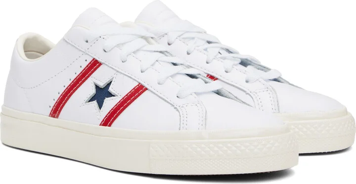 Converse White CONS One Star Academy Pro Sneakers - Image 4