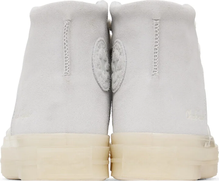 Converse White & Gray Chuck 70 Marquis Leather Sneakers - Image 2
