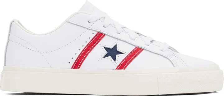 Converse White One Star Academy Pro Leather Low Top Sneakers