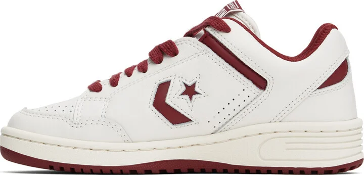 Converse White & Red Weapon Sneakers - Image 3