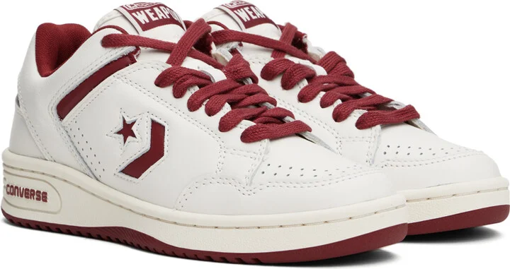 Converse White & Red Weapon Sneakers - Image 4