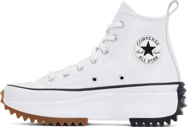 Converse White Run Star Hike Hi Sneakers - Image 3