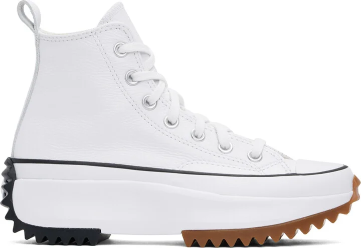 Converse White Run Star Hike Hi Sneakers