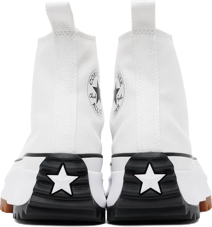 Converse White Run Star Hike High Top Sneakers - Image 2