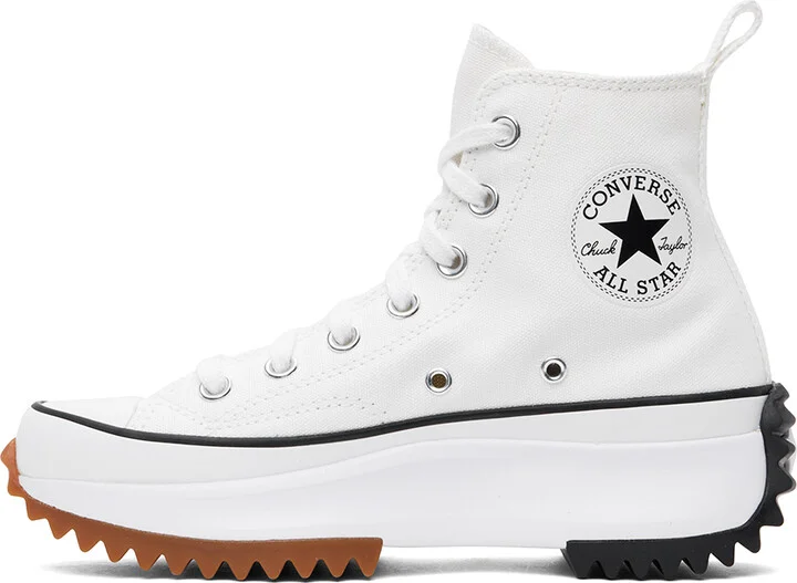 Converse White Run Star Hike High Top Sneakers - Image 3